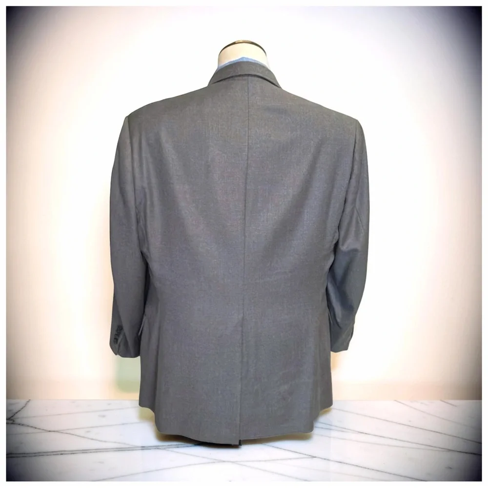 Tom James Royal Classic Gray Suit | 2-Piece | Hand Tailored | Executive Business